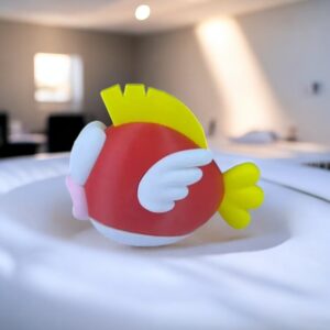 Cheep Cheep 3D Printed Model - Super Mario Game Collectible Figurine fan art desk pet