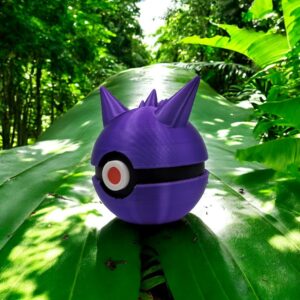 Gengar Pokeball 3D Printed Model - Pokeball Game Collectible Figurine fan art desk pet
