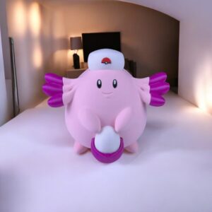 Nurse Joy's Chansey 3D Printed Model - Pokemon Game Collectible Figurine fan art desk pet