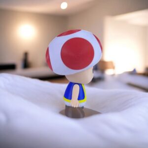 Toad 3D Printed Model - Super Mario Game Collectible Figurine fan art desk pet