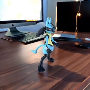 Lucario 3D Printed Model - Pokemon Game Collectible Figurine fan art desk pet
