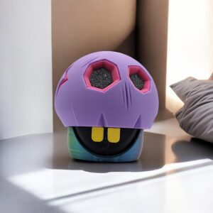 Rotten Mushrooms Container 3D Printed Model - Houseware Game Collectible Figurine fan art desk pet