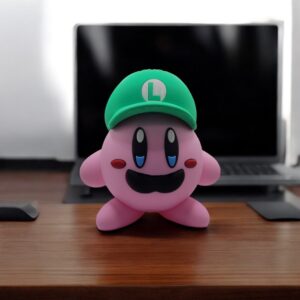 Luigy Kirby 3D Printed Model - Kirby Game Collectible Figurine fan art desk pet