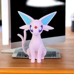 Espeon 3D Printed Model - Pokemon Game Collectible Figurine fan art desk pet